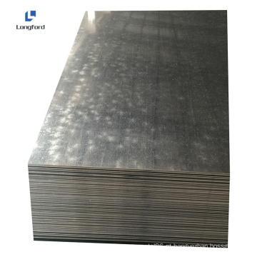 Placas de aço galvanizadas eletro -gi 26 bitola 0,5 mm 1,2 mm de espessura deck de piso corrugado rolo de lençol